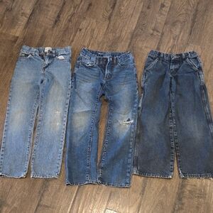 Set of Three Denim Jeans for Kids
